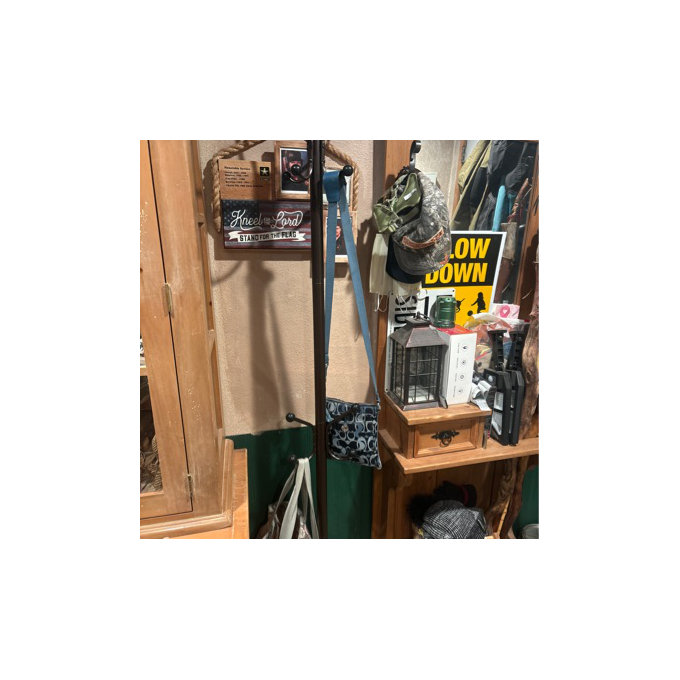 Charlton Home® Freestanding coat rack-14 Hook Coat Rack，Steel